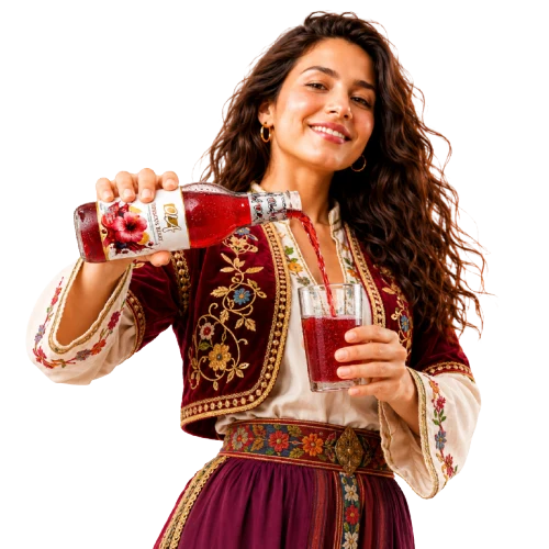 Ola Hibiscus Berry ürününü servis eden model